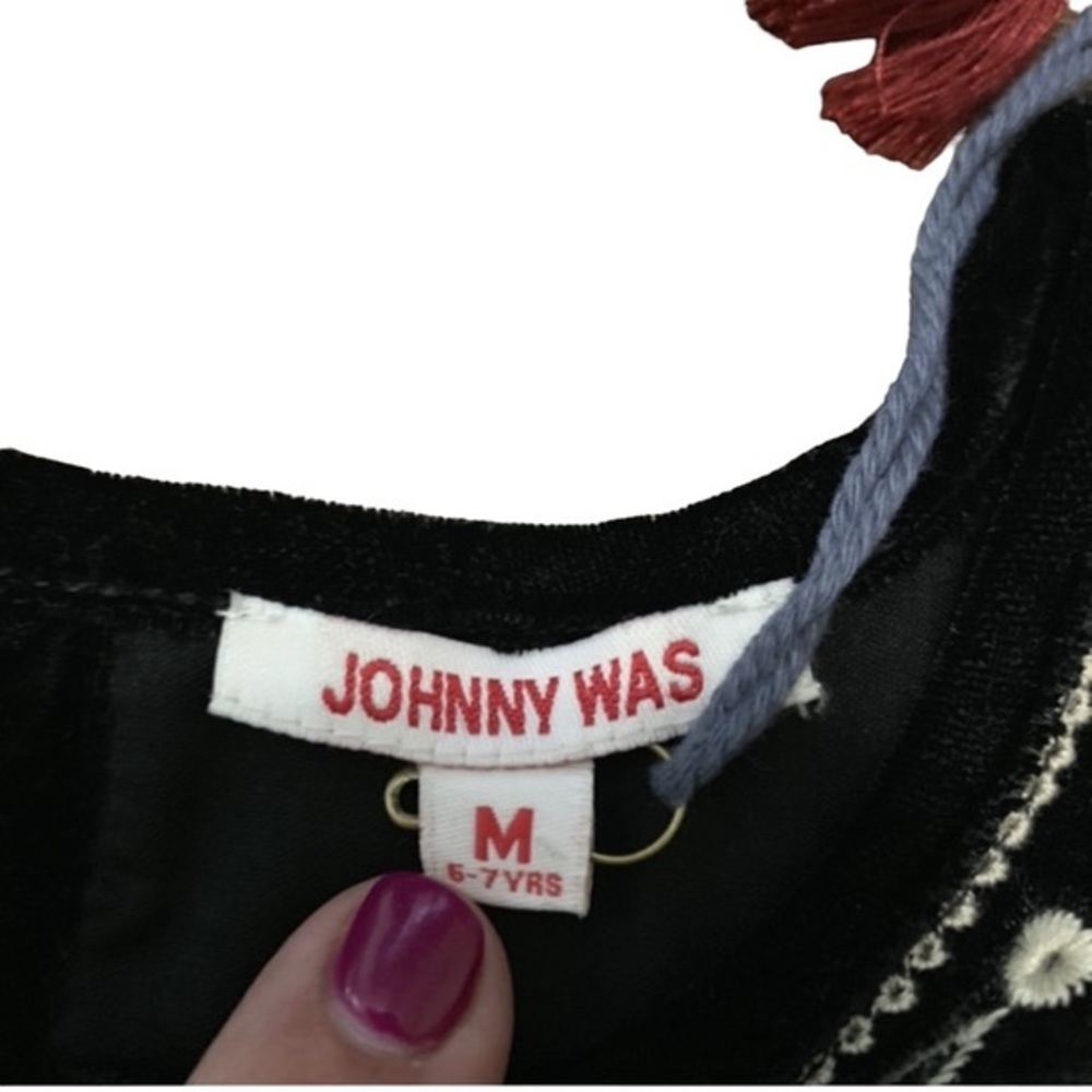 NWT Johnny Was velvet embroidered tunic size M (6-7). - Picture 6 of 6